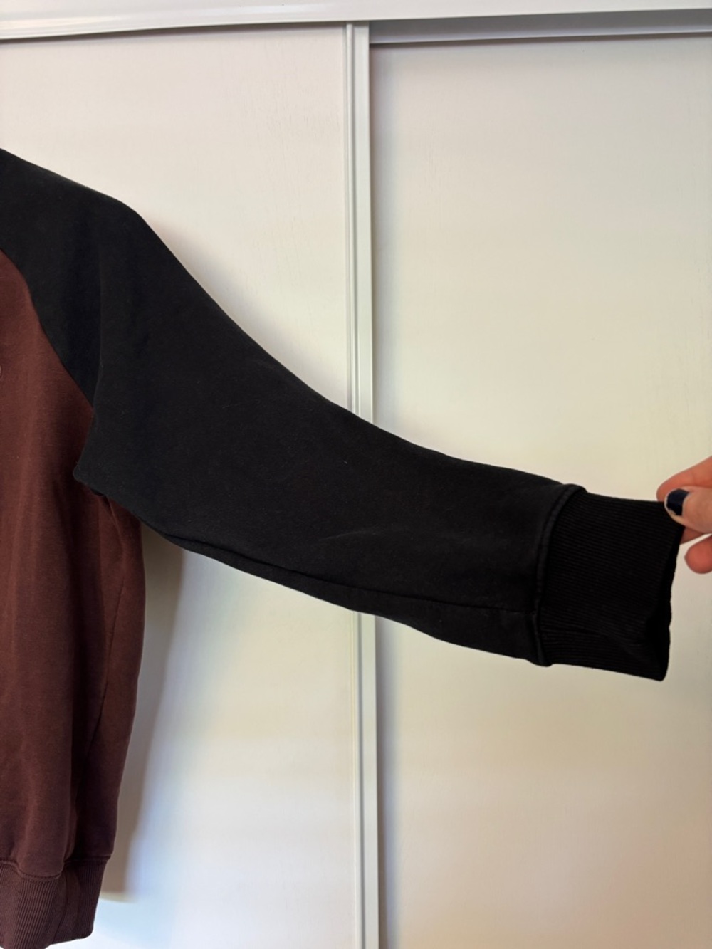 Volcom Mens Brown Crewneck Sweatshirt Size Small Raglan Sleeves Skate Streetwear - Picture 5 of 11